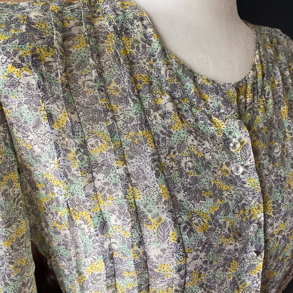 SOLD🌈 Vintage 1930s sheer floral chiffon - Picture 2 of 9
